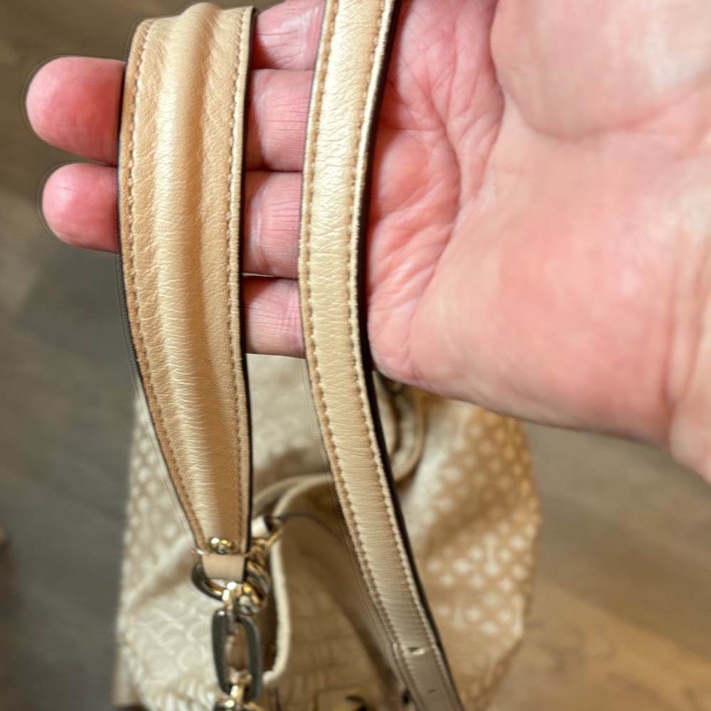 Coach Tan Signature Canvas Shoulder Bag - Picture 9 of 9